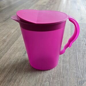 TUPPERWARE‎ ROCKER Top SLIMLINE 2.1 QUART PINK Summer Reusable Drinkware